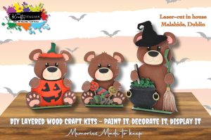 Halloween Teddy Shelf Sitters Set