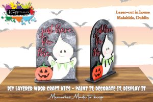 Just Here for the BOO Ghost Shelf Sitter DIY Kit