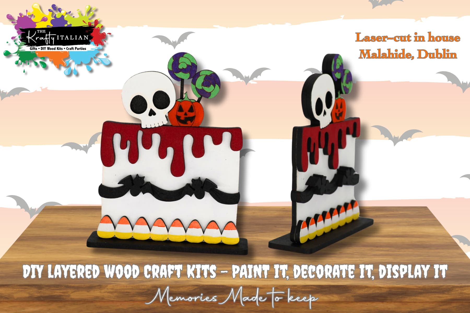 Skull Cake Shelf Sitter DIY Kit
