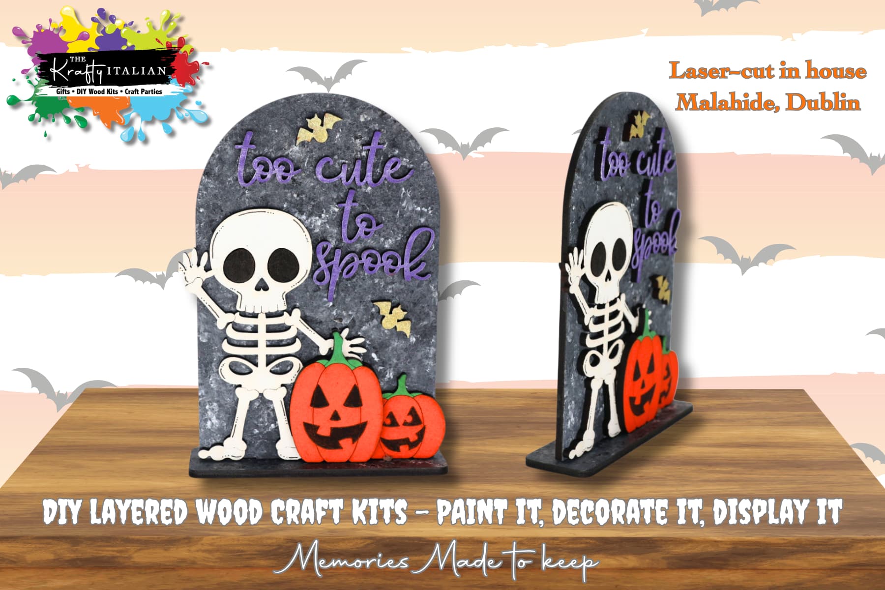 Too Cute to Spook Ghost Shelf Sitter DIY Kit