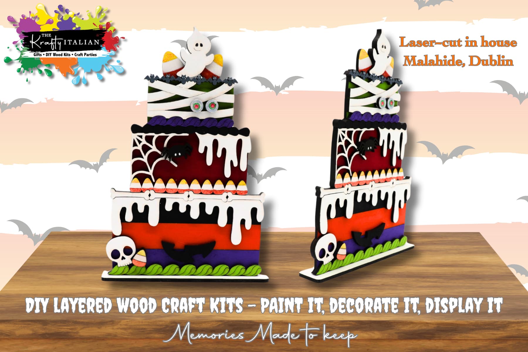 Halloween Cake Shelf Sitter DIY Kit