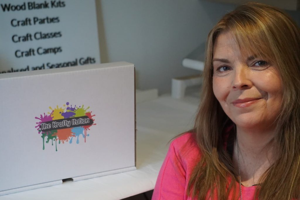 Lisa, founder of The Krafty Italian, creator of DIY craft kits and personalised gifts