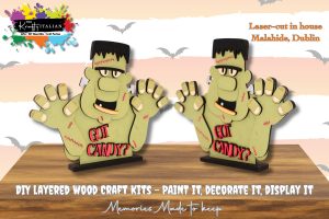Halloween Frankenstein Got Candy Shelf Sitter DIY Kit