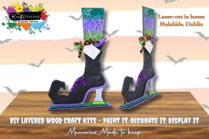 Halloween Witch’s Boot Shelf Sitter DIY Kit
