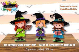 Halloween Cute Witches Shelf Sitters Set DIY Kit