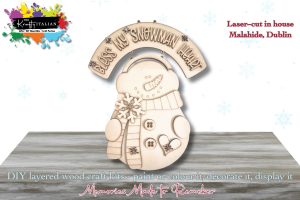 Bless My Snowman Heart Hanging Sign DIY Kit