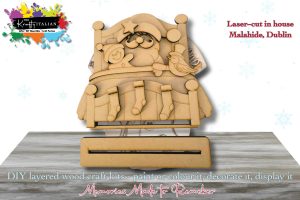 Santa's Christmas Bed Shelf Sitter DIY Kit