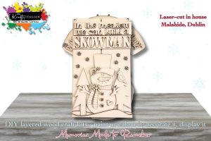 In the Meadow We Can Build a Snowman Hanging Sign DIY Kit